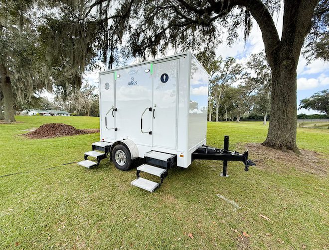 Multi stall Jones restroom trailer